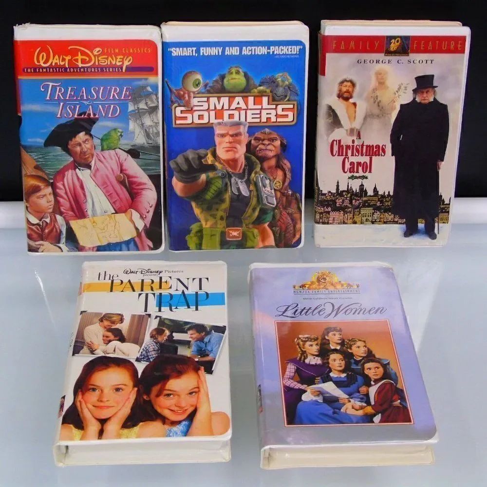 VHS Tapes Lot Vintage Family Movies